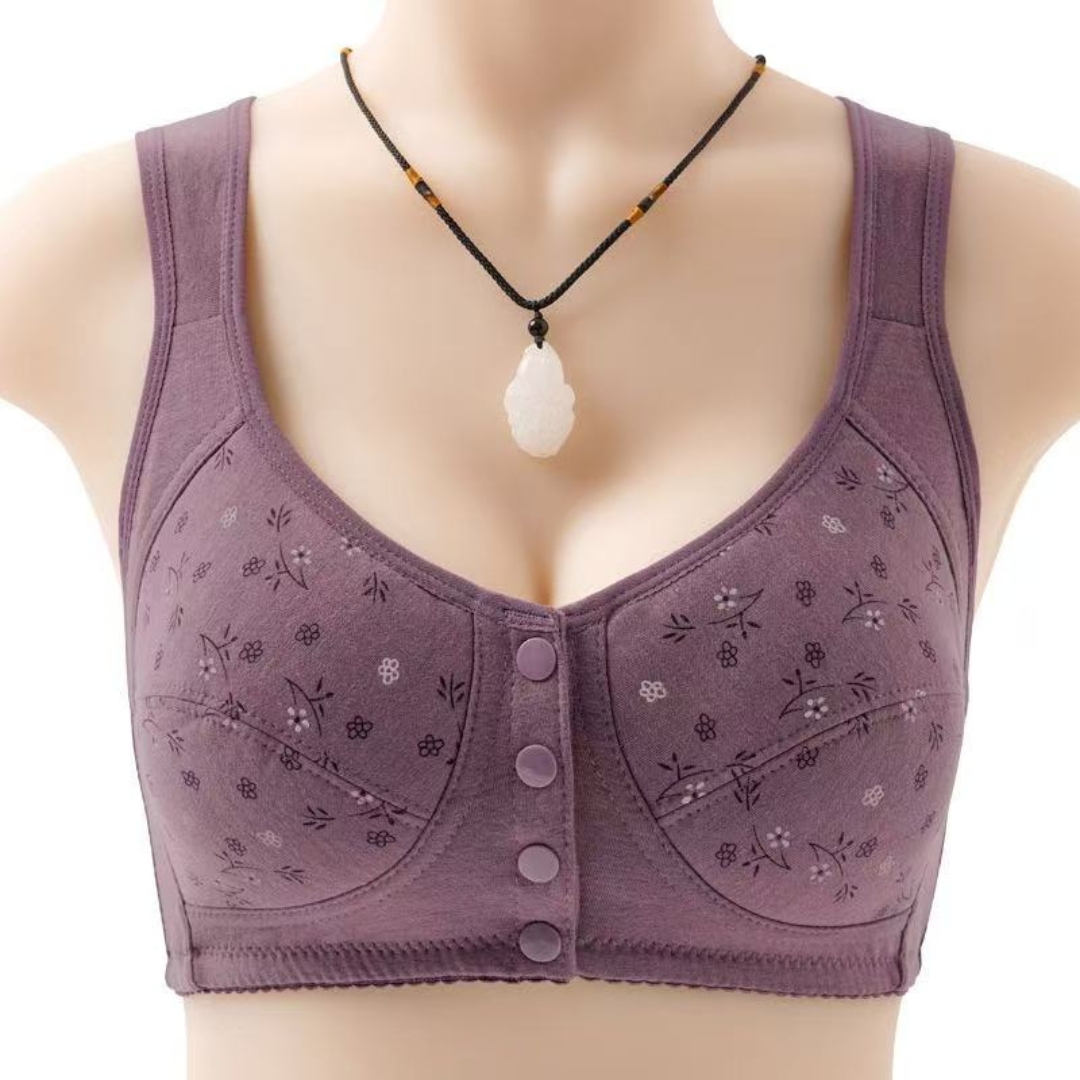 Full Coverage Front Button Bra - Image 9